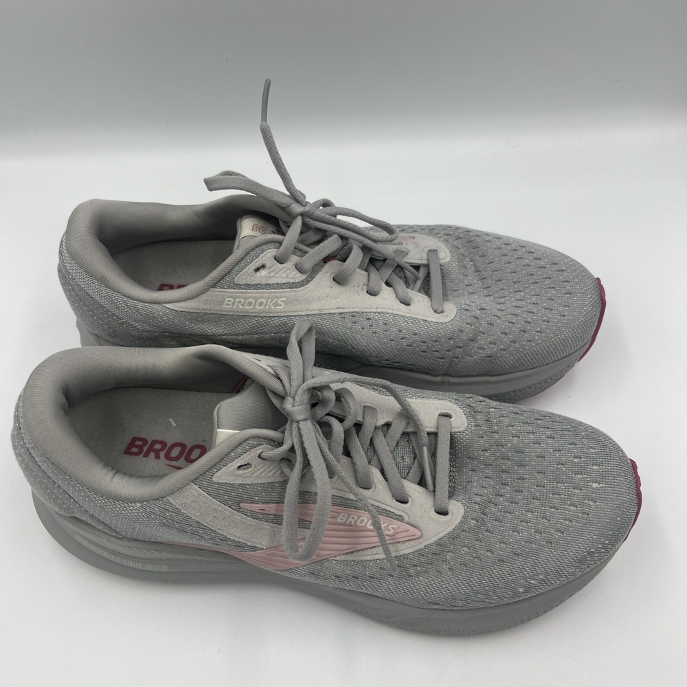 Brooks‎ | Adrenaline GTS 24 Alloy/White/Zephyr Sneakers Shoes Women 10.5 - Picture 2 of 9